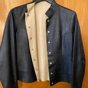 Leather jacket small reversible